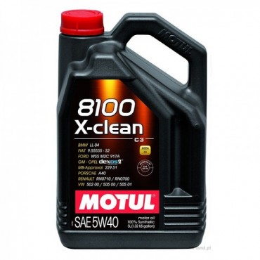 MOTUL 8100 X-CLEAN 5W40 C3 5 lt